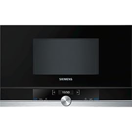 Siemens BF634RGS1 – Microondas (1220W, 59,4 cm, 31,8 cm, 38,2 cm) Negro, Plata
