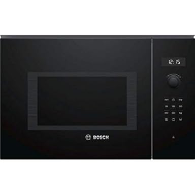 Bosch Serie 6 BEL554MB0 Integrado – Microondas (Integrado, Microondas combinado, 25 L, 900 W, Tocar, Negro, Acero inoxidable)