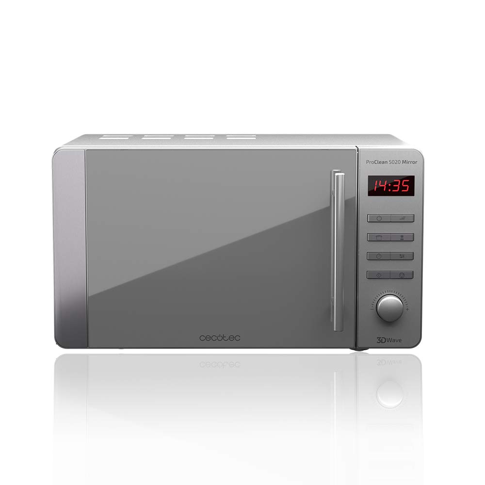 Cecotec-Microondas-de-acero-inoxidable-revestimiento-Ready2Cleanuna-mejor-limpieza-Tecnologa-3DWave-input-1150-W-output-700-W-20-lefecto-espejo-y-tirador-inox-8-programas-ProClean-5020-Mirror
